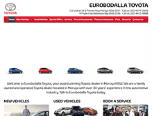 Tablet Screenshot of eurobodallatoyota.com.au